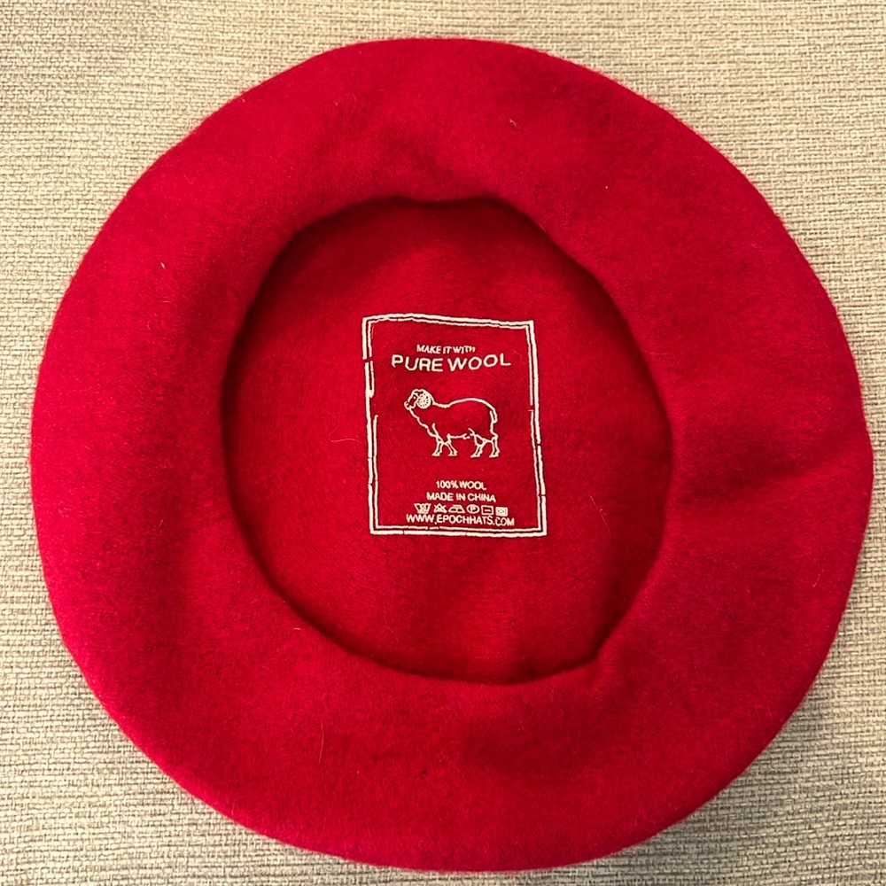 French wool beret